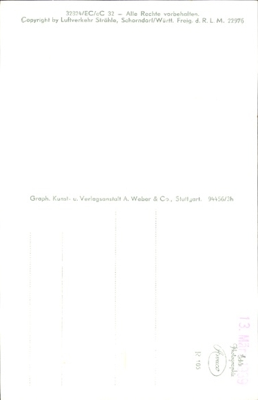 Postcard Riedlingen an der Donau Württemberg, aerial photograph
