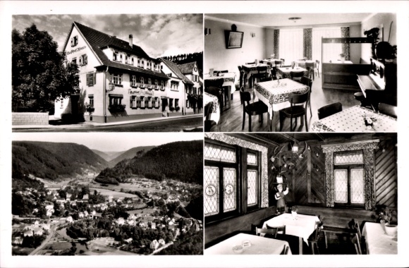 Postcard Hirsau Calw Black Forest, Inn and Pension zum Rößle