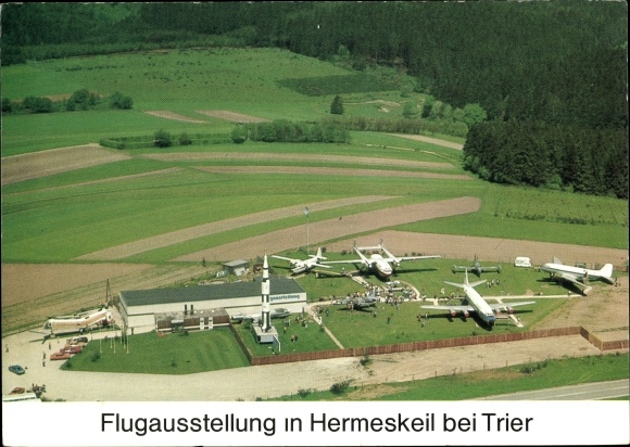 PC Hermeskeil in the Hunsrück, flight exhibition, aerial view