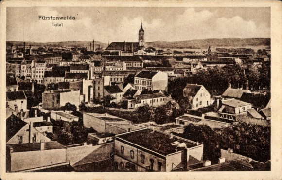 Postcard Fürstenwalde an der Spree, general view