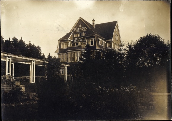 foto Benneckenstein Oberharz am Brocken, Kurhaus Tannenwald, omstreeks 1920