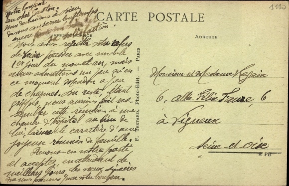 Postcard Clamart Hauts de Seine, General view of the Orphanage of Fleury