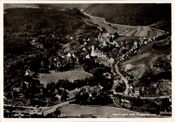 Ak Herrlingen Blaustein in Württemberg, Fliegeraufnahme