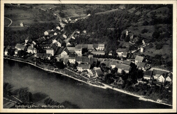 Ak Kadelburg Küssaberg Baden Württemberg, Luftaufnahme