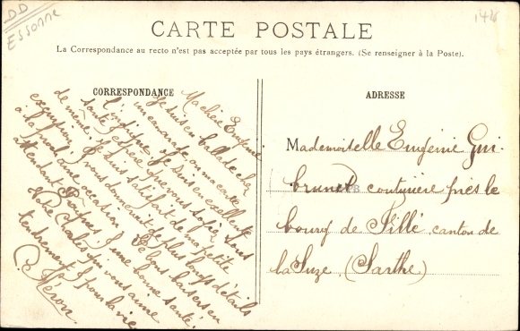 Ak Yerres Essonne, Le Château en la Rue de Concy