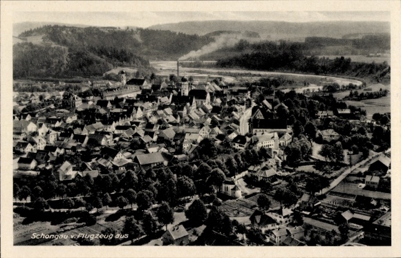 Ak Schongau in Opper-Beieren, luchtfoto