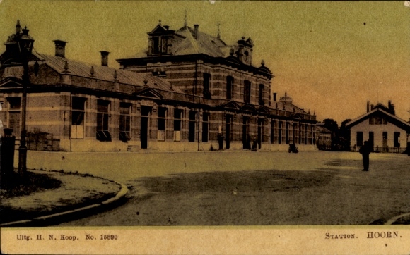 Ak Hoorn Nordholland Niederlande, Bahnhof