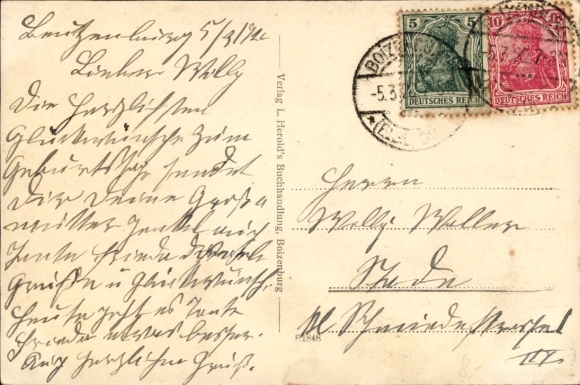 Postcard Boizenburg an der Elbe, city entrance