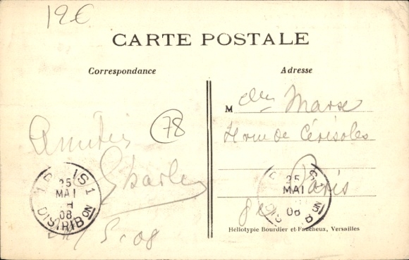 Postcard Vaux de Cernay Yvelines, L´Abbaye, A day of hunting