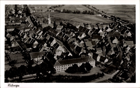 Ak Hüfingen im Schwarzwald, Fliegeraufnahme