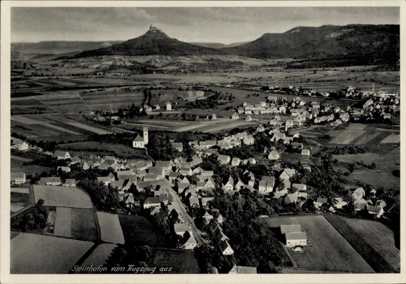 Postcard Steinhofen Bisingen in Zollernalbkreis, aerial photograph
