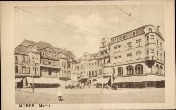 Postcard Moers am Niederrhein, market