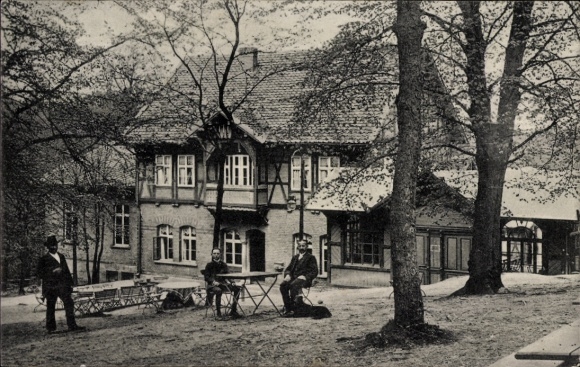 Ak Königslutter an der Elm, Hotel zum Lutterspring, uitzicht op de tuin