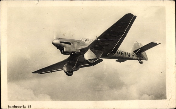 Ak Junkers Ju 87 Sturzkampfflugzeug, Luftwaffe, D-OKYQ, II WK