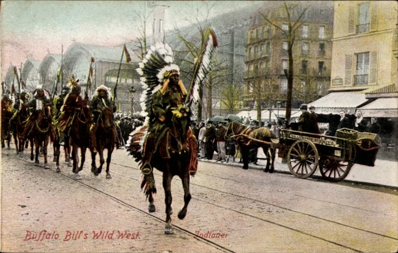 Ak Buffalo Bill's Wild West Show, Indianer, Indians