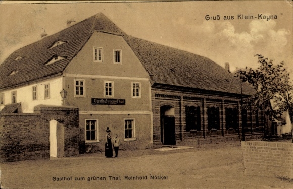 Ak Kayna Zeitz in Sachsen Anhalt, Gasthof zum grünen Tal