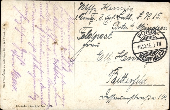 Artist Postcard I did not mean it, Kaiser Wilhelm II at the soldier's grave, I WK