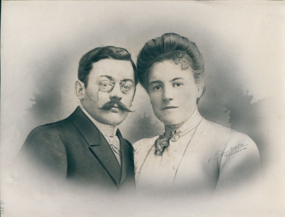 Foto Combalié, Henri, Toulouse, Portrait, Mann und Frau