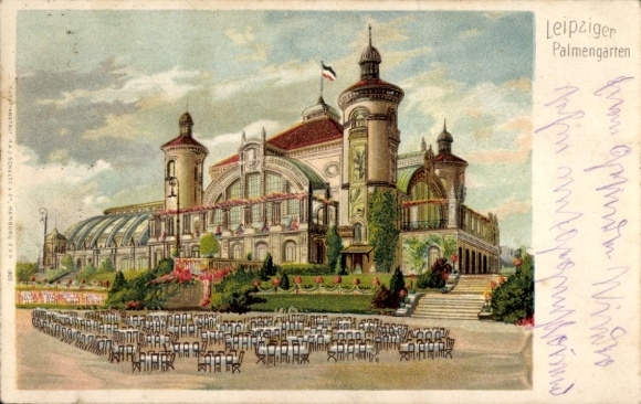 KP Leipzig, Wystawa Sasko-Turyńska 1897, Ogród Palmowy w Lipsku, wspaniały budynek...