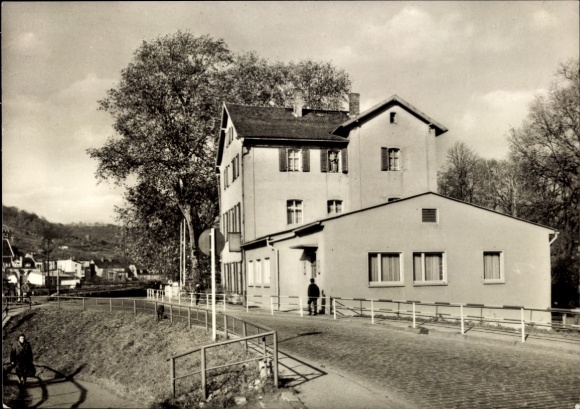 Ak Bad Kösen Naumburg an der Saale, Haus am Kurpark, Volkssolbad  Foto von Kühn, Leipzig