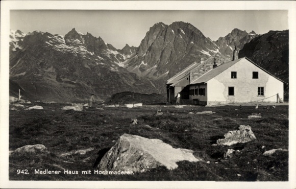 KP Partenen Gaschurn w Vorarlbergu, Madlener Haus, Hochmaderer