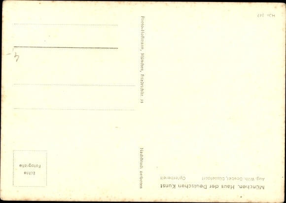 Postcard plastic by Aug. Wilh. Goebel, Ready to Sacrifice, HDK 349