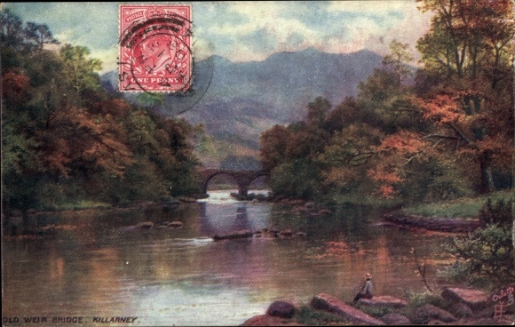 Artysta KP Killarney Irlandia, Old Weir Bridge