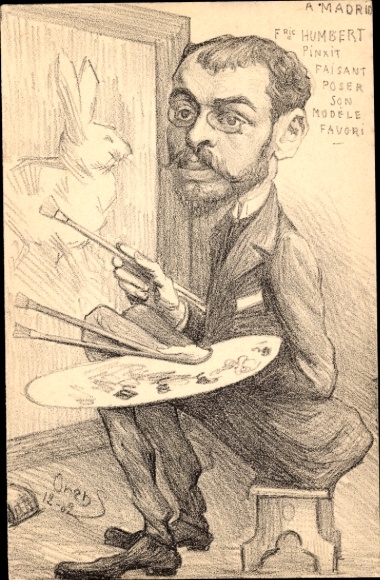 Artist Postcard Frederic Humbert, Affaire Humbert Crawfort, inheritance fraud, Therese Humbert