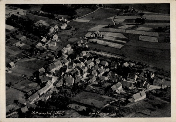 Ak Wilhelmsdorf in Mittelfranken, Fliegeraufnahme