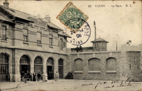 CPA Clichy Hauts-de-Seine, Gare
