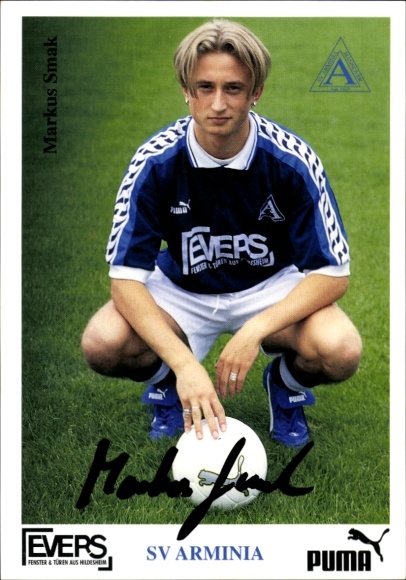 Autogrammkarte Fußballer Markus Smak, SV Arminia Hannover, Autogramm