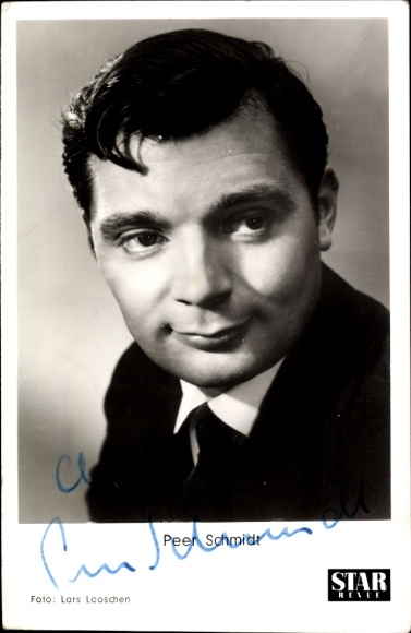 Ak Schauspieler Peer Schmidt, Portrait, Autogramm