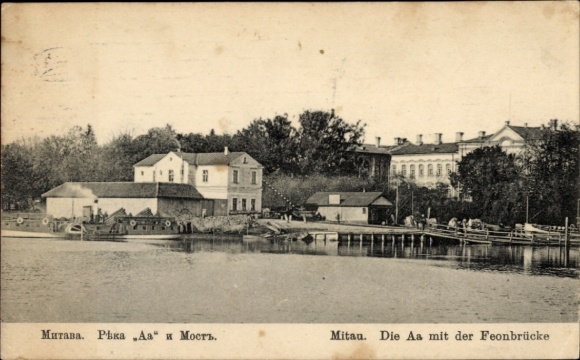 KP Jelgava Mitau Łotwa, Aa, Most Feon