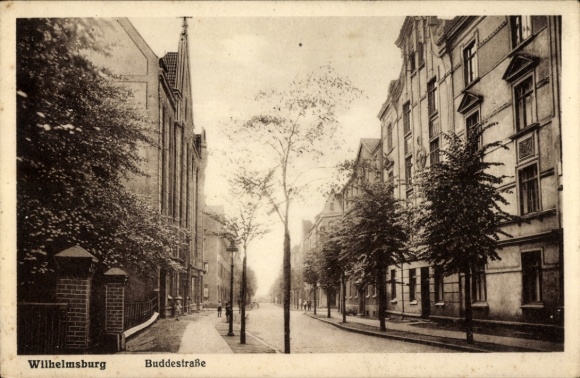 Ansichtkaart Hamburg Wilhelmsburg, Buddestrasse
