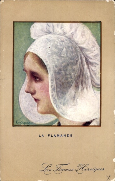 Artists Postcard Dupuis, Emil, Les Femmes Heroiques, La Flemish
