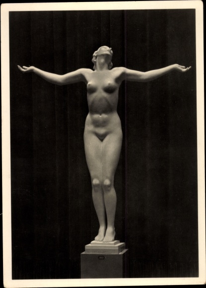 Postcard plastic by Josef Thorak, female nude, HDK 96