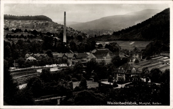 Postcard Weisenbach in the Murgtal Black Forest, Weisenbach factory