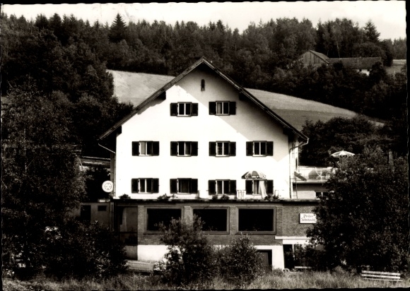 Postcard Viechtach in the Bavarian Forest of Lower Bavaria, Pension Schnitzmühle