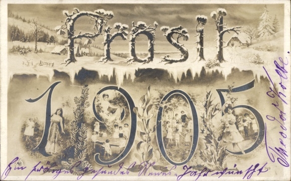 PC Happy New Year, year 1905