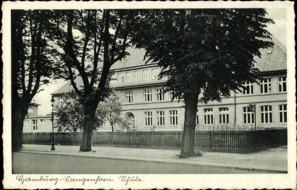 Postcard Hamburg Nord Langenhorn, view of the school