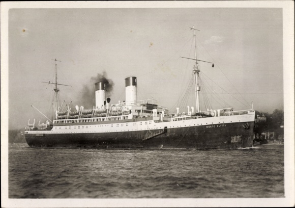 Postcard Motorschiff Monte Olivia, HSDG