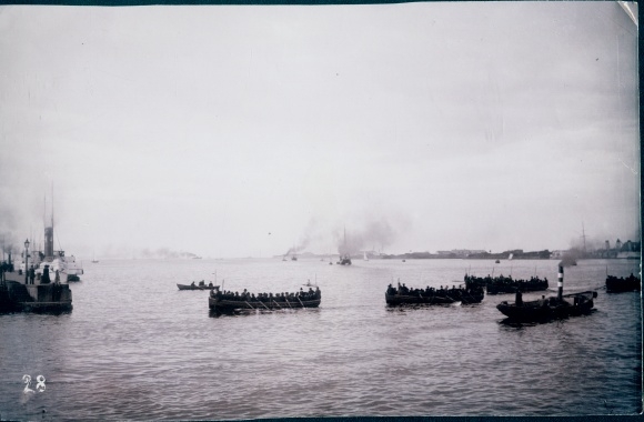 Photo København Copenhagen Denmark, harbor Pentecost 1902, ships, boats