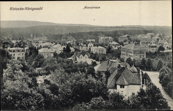Postcard Dresden North Klotzsche Koenigswald, Auenstrasse