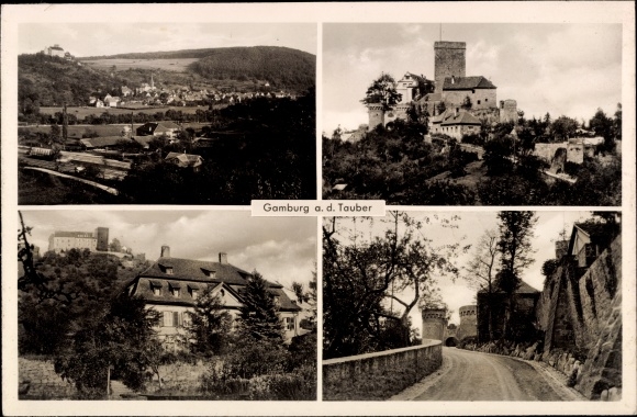 PC Gamburg Werbach an der Tauber, Gamburg Castle, town views