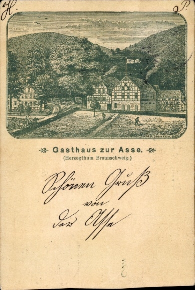 Kunstenaarskaart Wittmar in Nedersaksen, Gasthaus Zur Asse