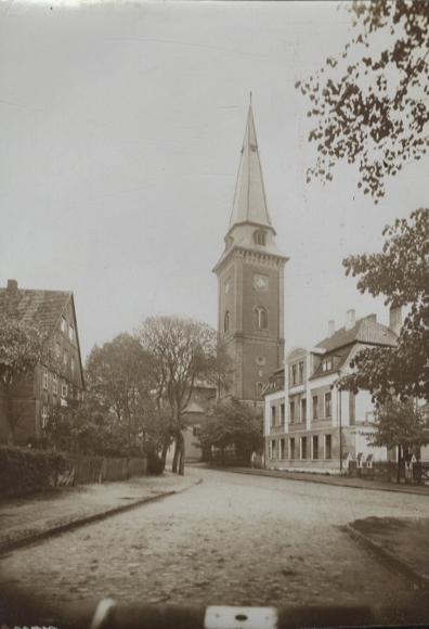 Original photo Soltau, part of the St. John's Church, around 1900