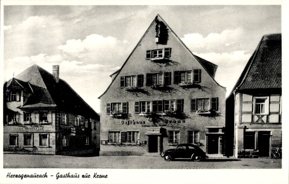 Postcard Herzogenaurach in Middle Franconia, Gasthaus zur Krone
