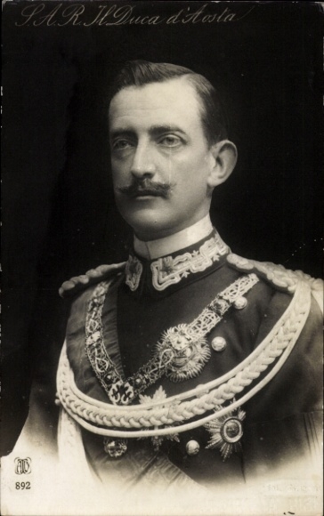 Ak SAR Il Duca d'Aosta, Emanuel Philibert von Savoyen-Aosta, Portrait