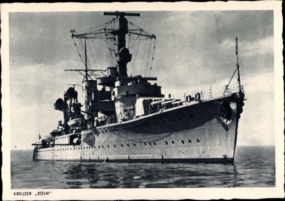 PC German warship, Cologne, light cruiser, Reichsmarine, Kriegsmarine