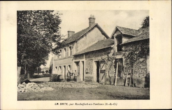 Postcard Rochefort en Yvelines, La Bate, a street